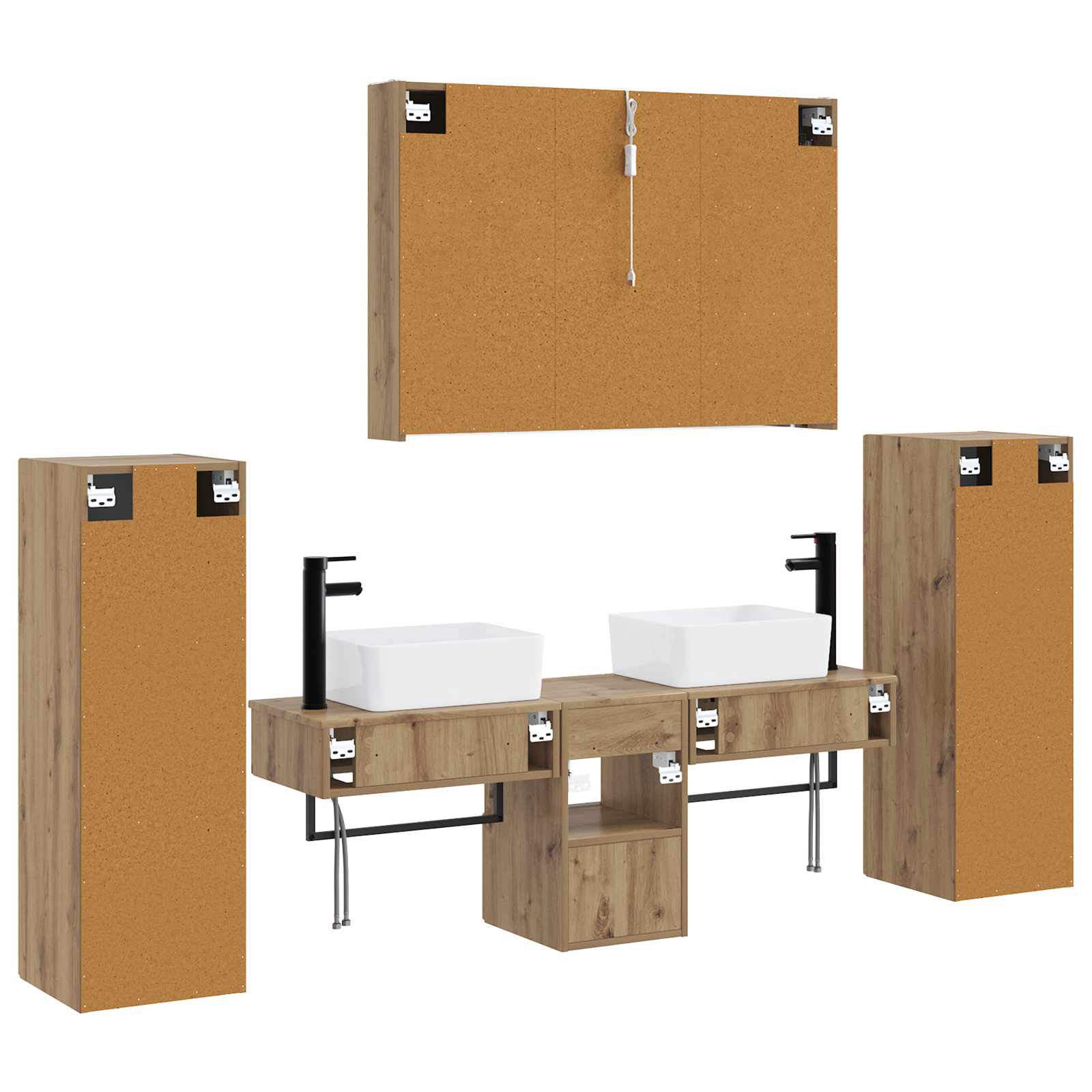 Bathroom Furniture Set 6 Pcs