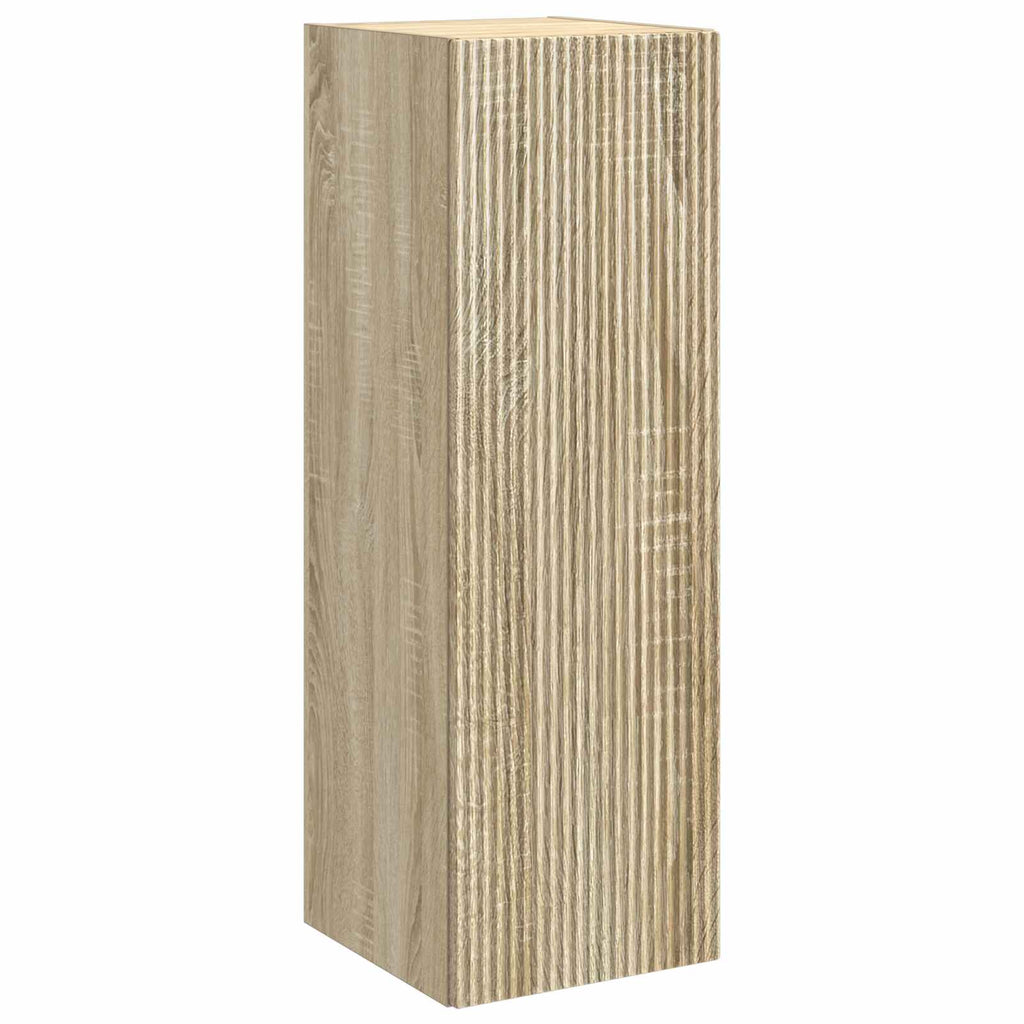 Furniture Set Bathroom 6 Pcs Artisan Oak Smoked Oak Sonoma Oak Concrete Grey LED