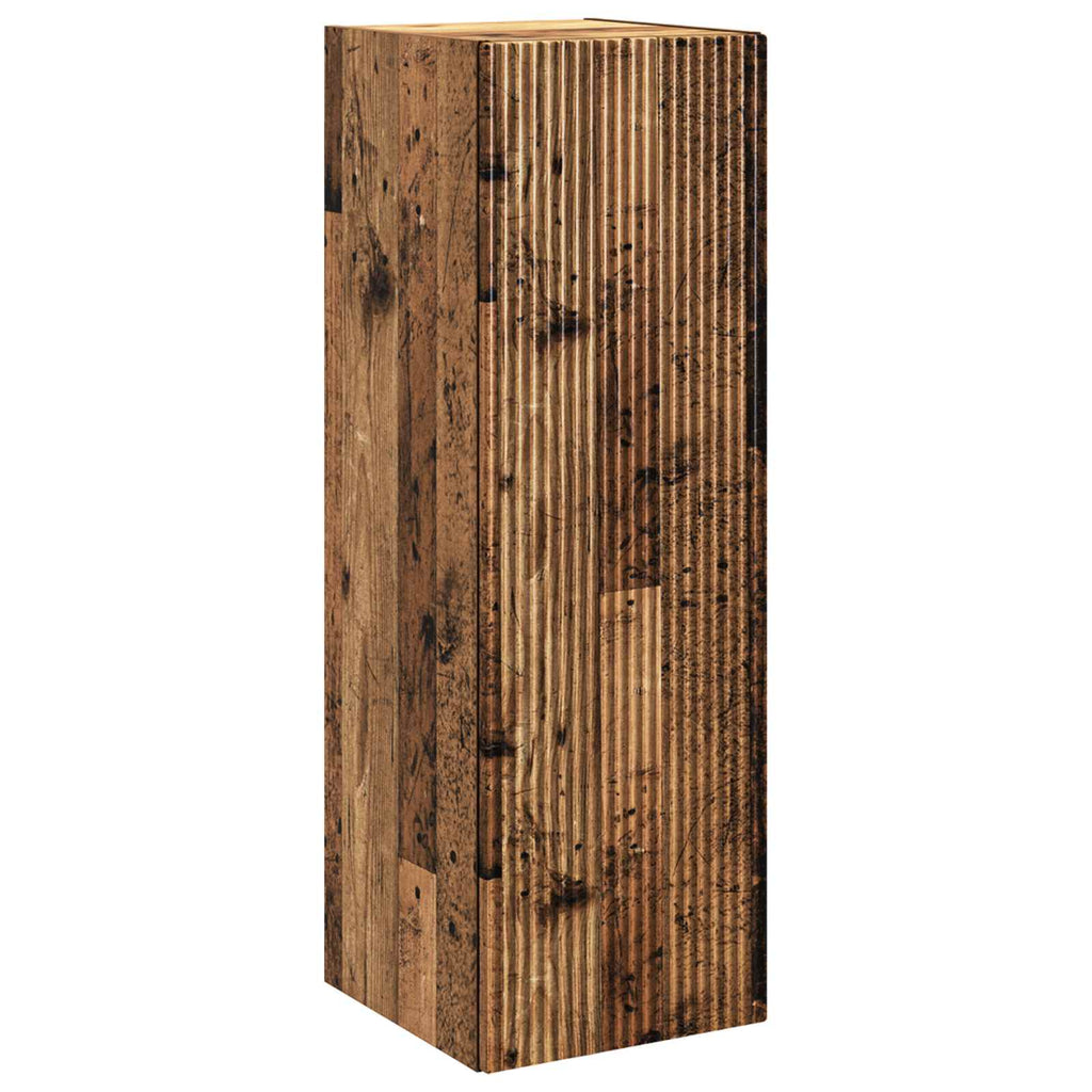Bathroom Furniture Set 6 Pcs Engineered Wood And Glass