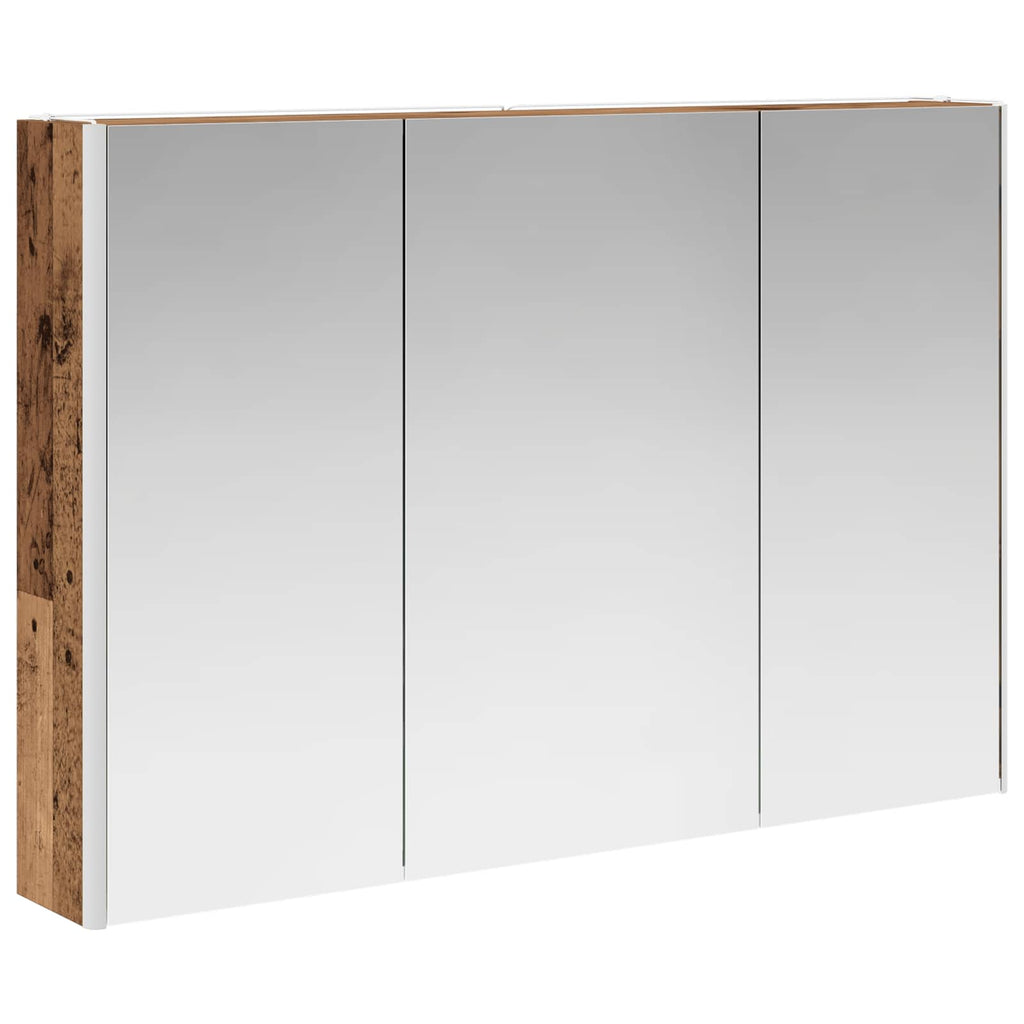 Bathroom Furniture Set 6 Pcs Engineered Wood And Glass