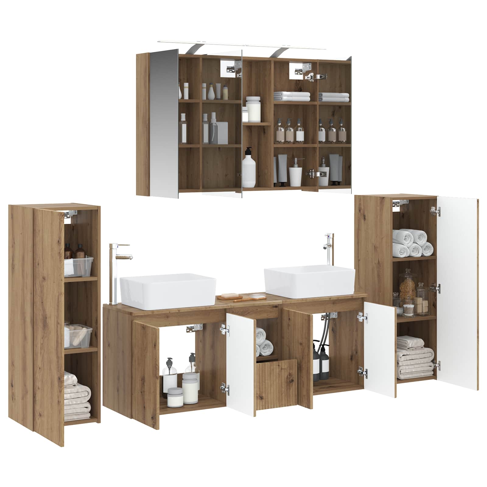 Bathroom Furniture Set 6 Pcs