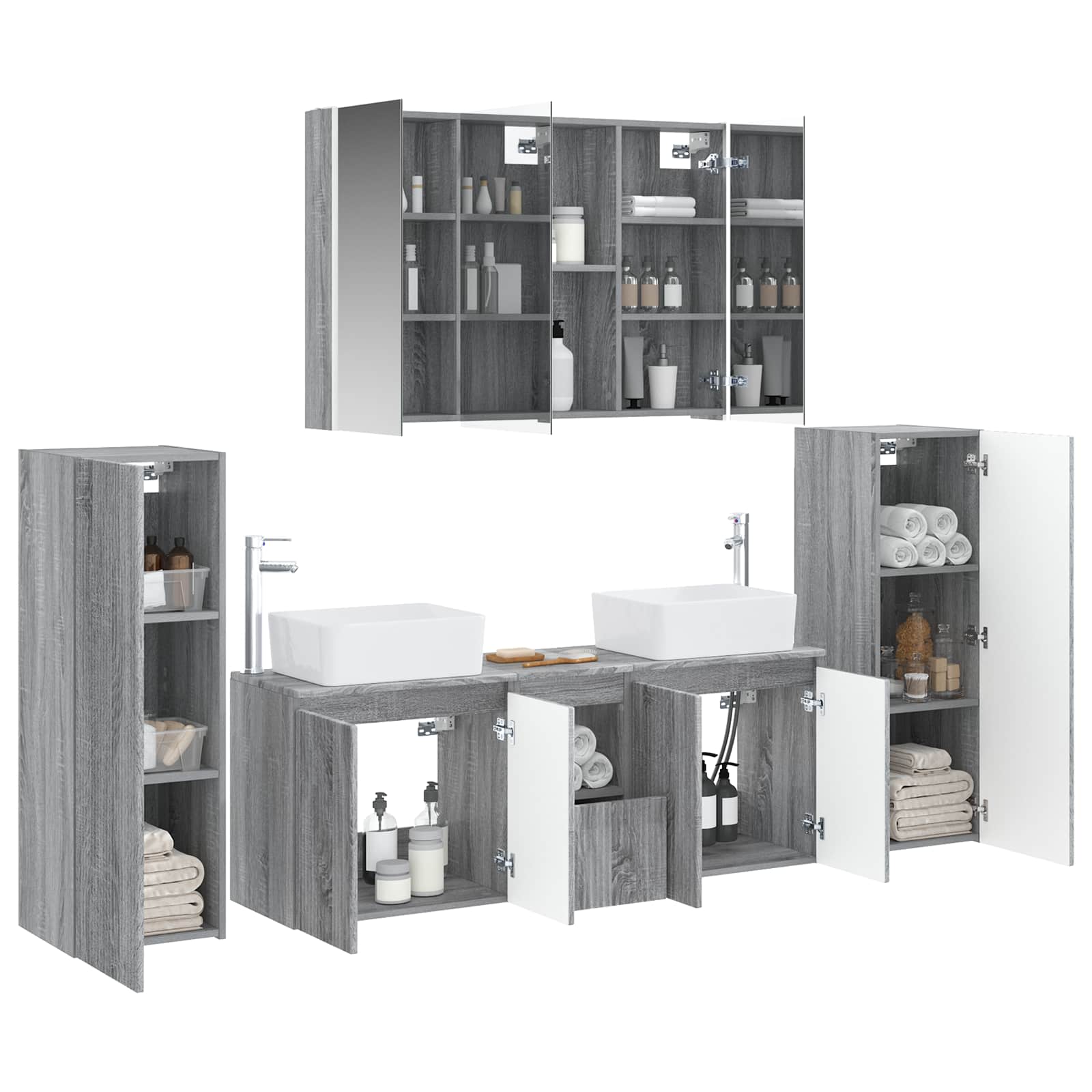 Bathroom Furniture Set 6 Pcs