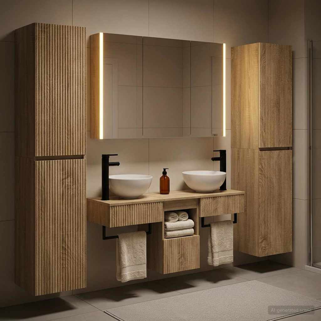 Bathroom Furniture Set 6 Pcs