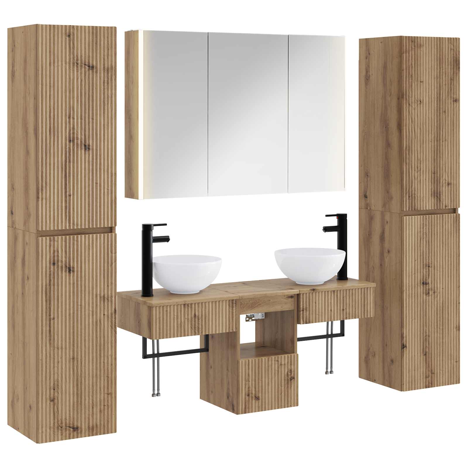 Bathroom Furniture Set 6 Pcs