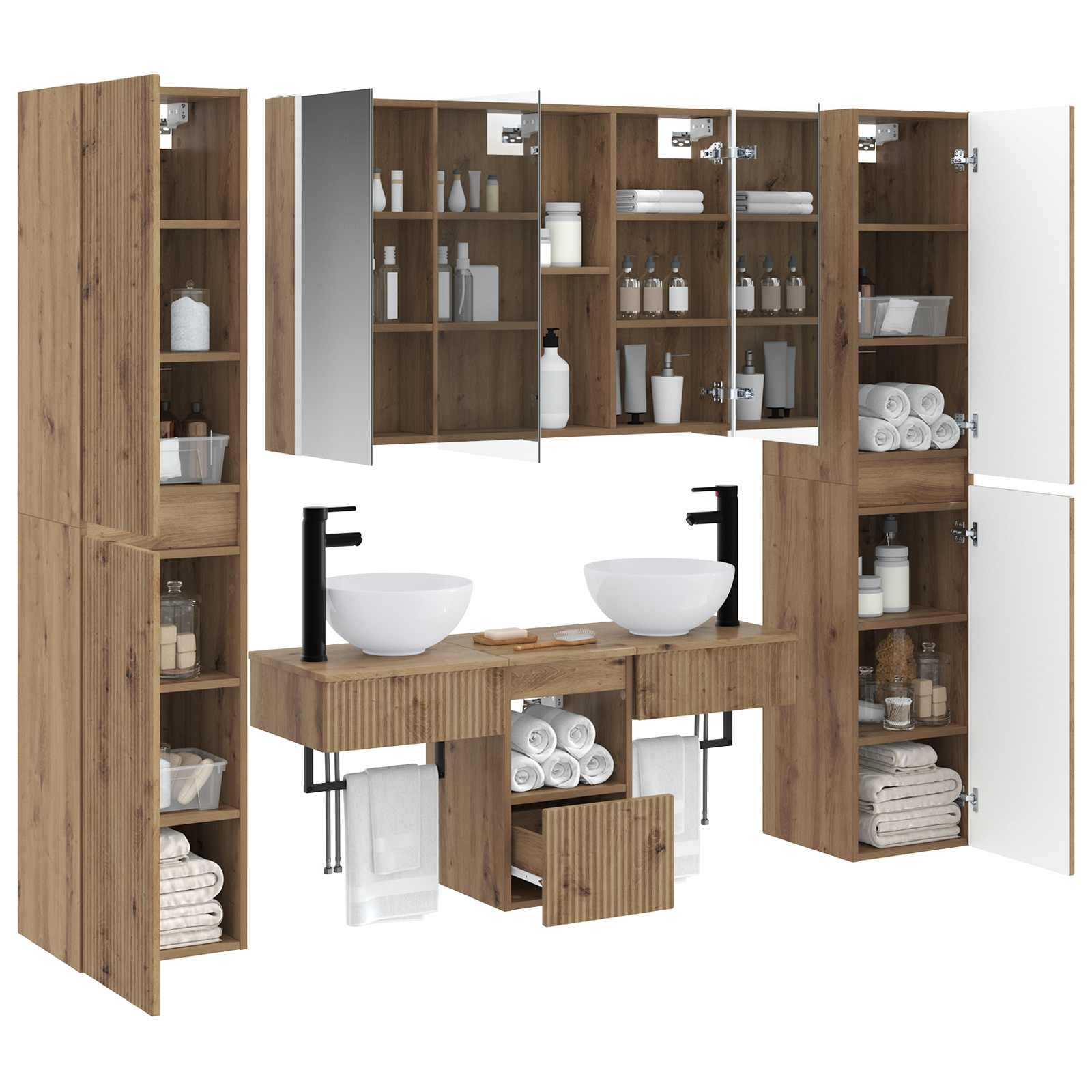 Bathroom Furniture Set 6 Pcs