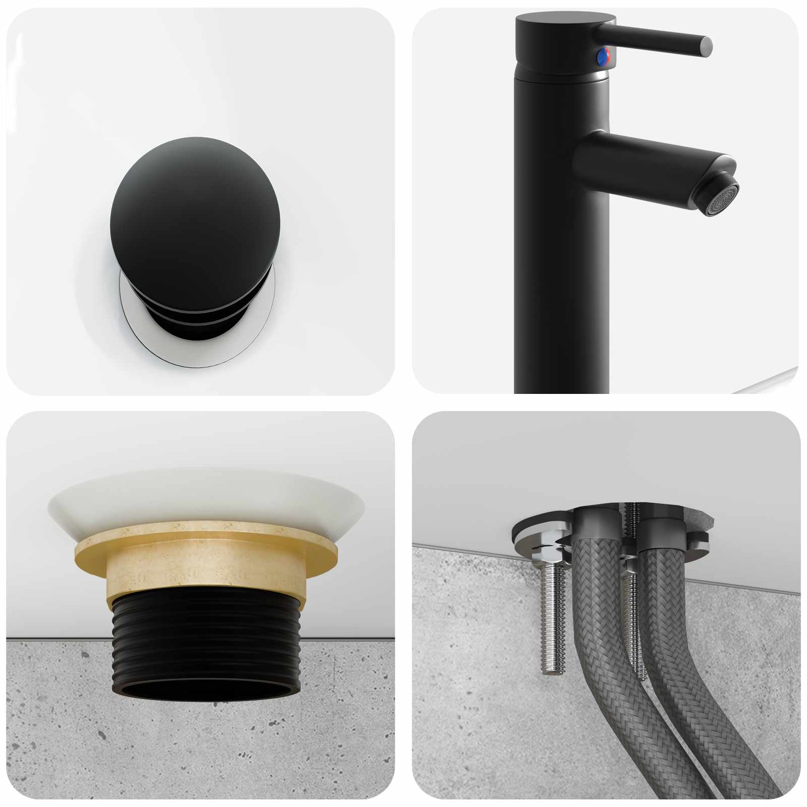Bathroom Furniture Set 6 Pcs
