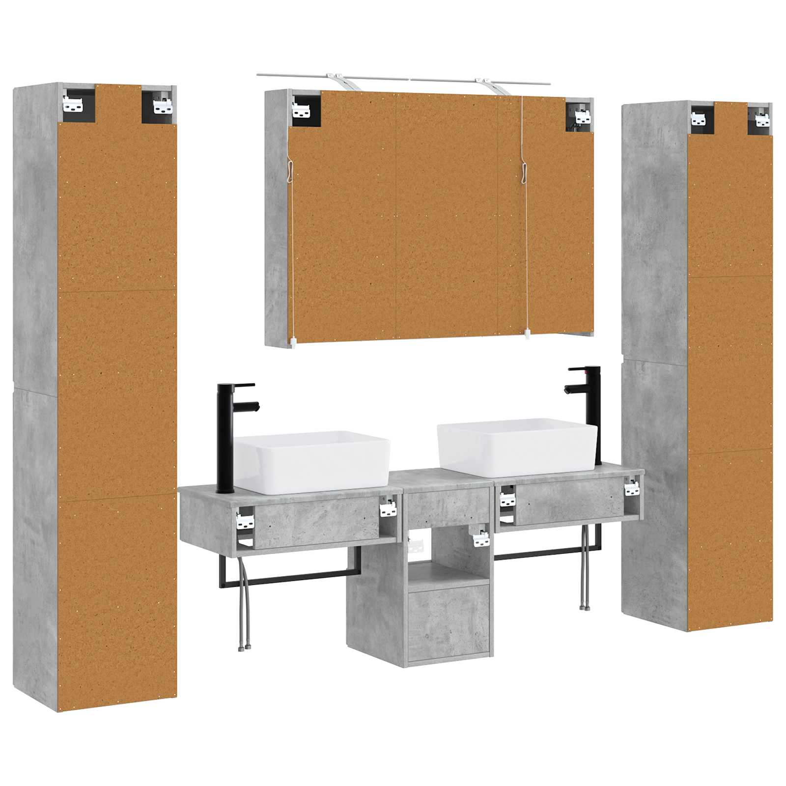 Bathroom Furniture Set 6 Pcs