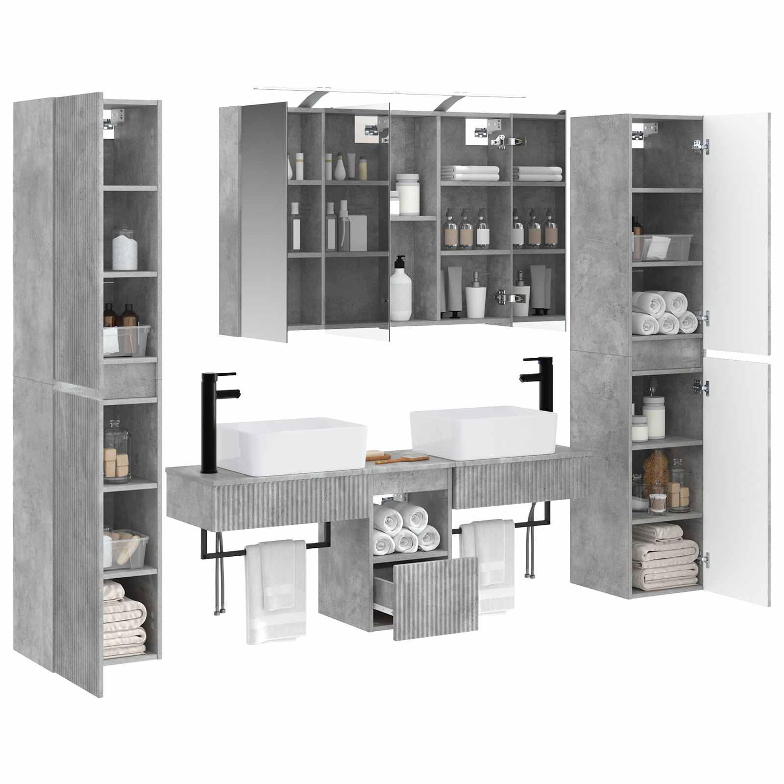 Bathroom Furniture Set 6 Pcs