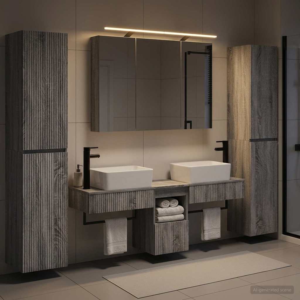 Bathroom Furniture Set 6 Pcs