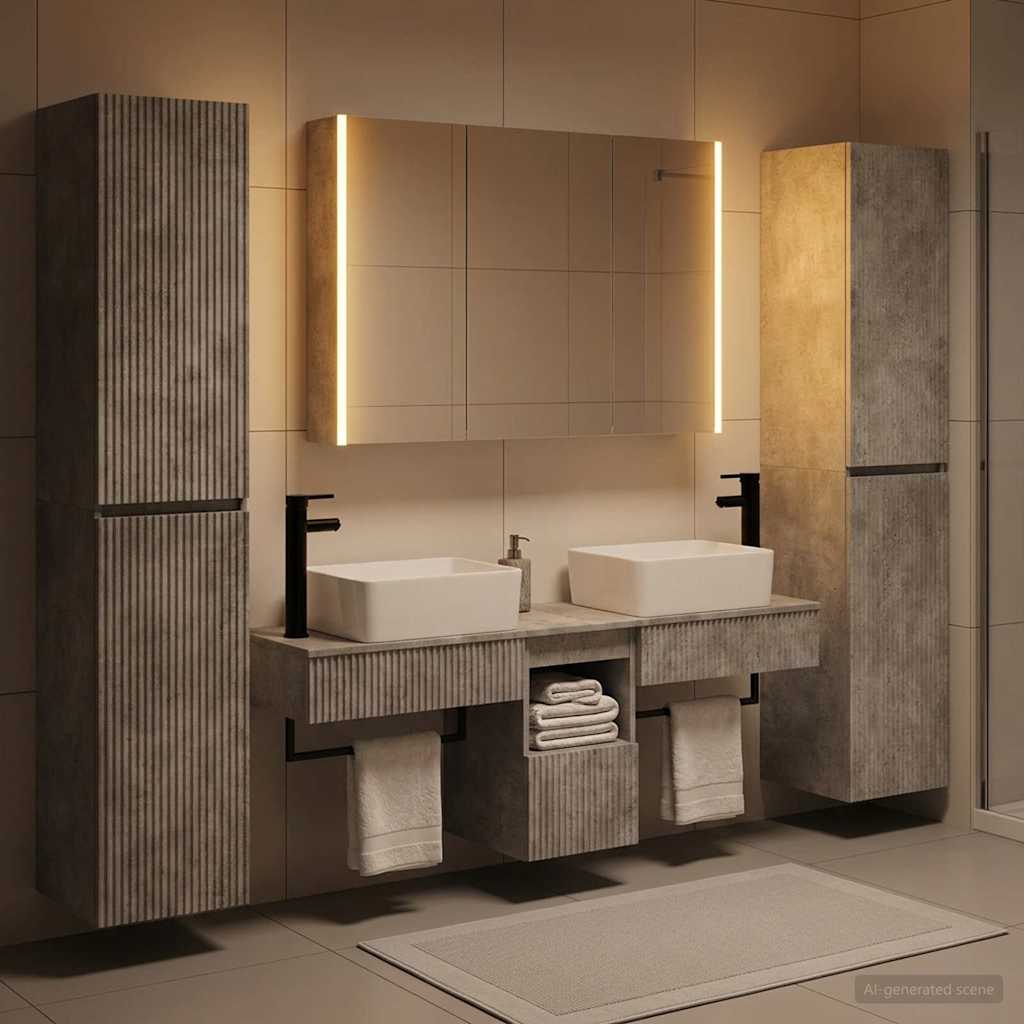 Bathroom Furniture Set 6 Pcs