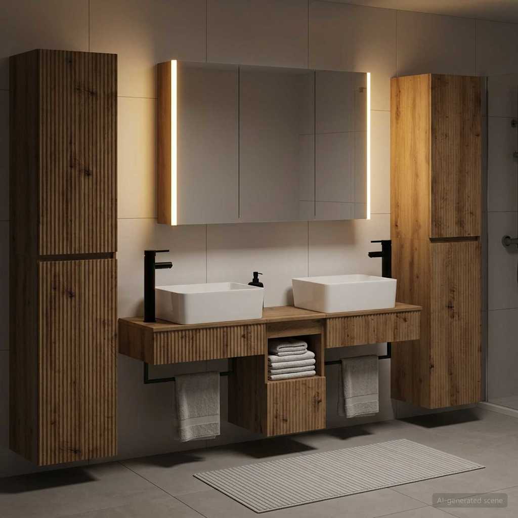Bathroom Furniture Set 6 Pcs