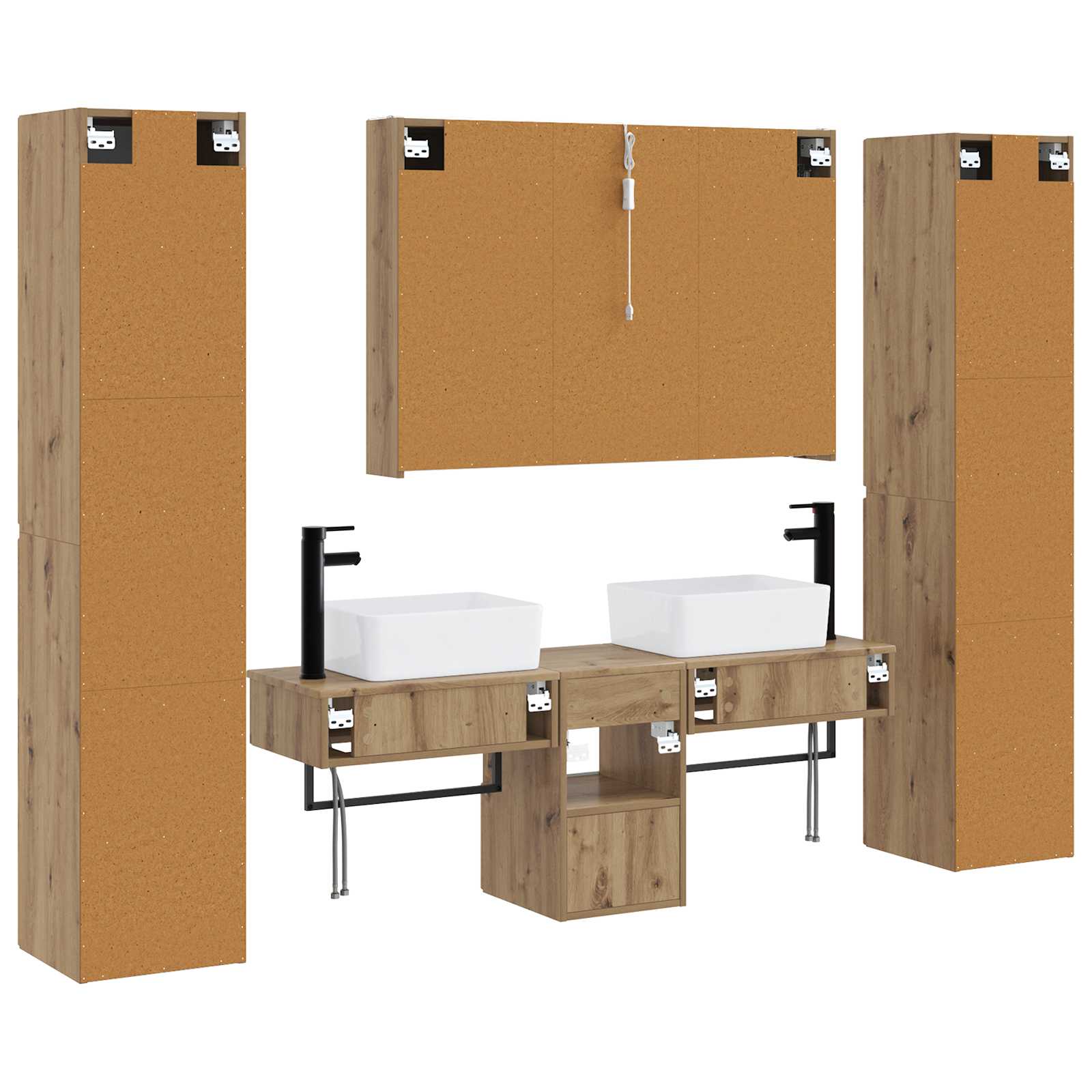 Bathroom Furniture Set 6 Pcs