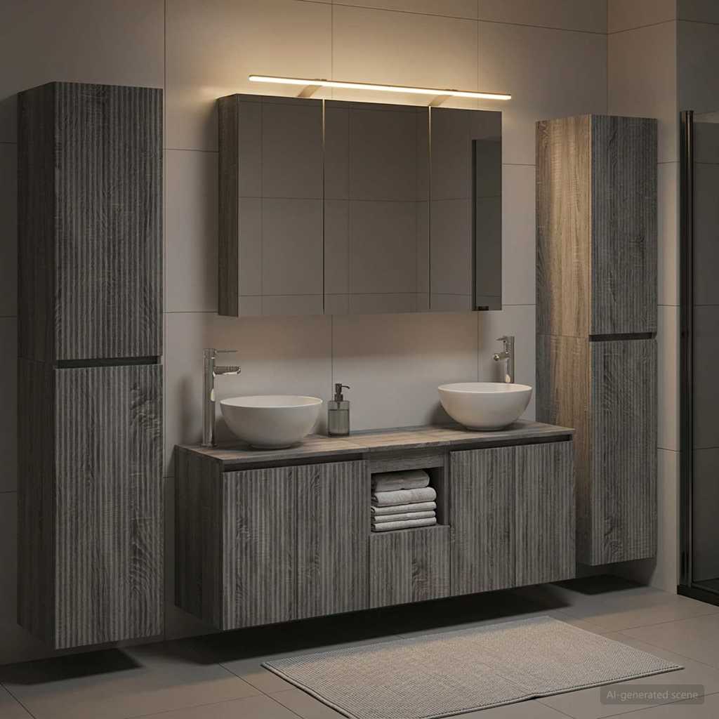 Bathroom Furniture Set 6 Pcs