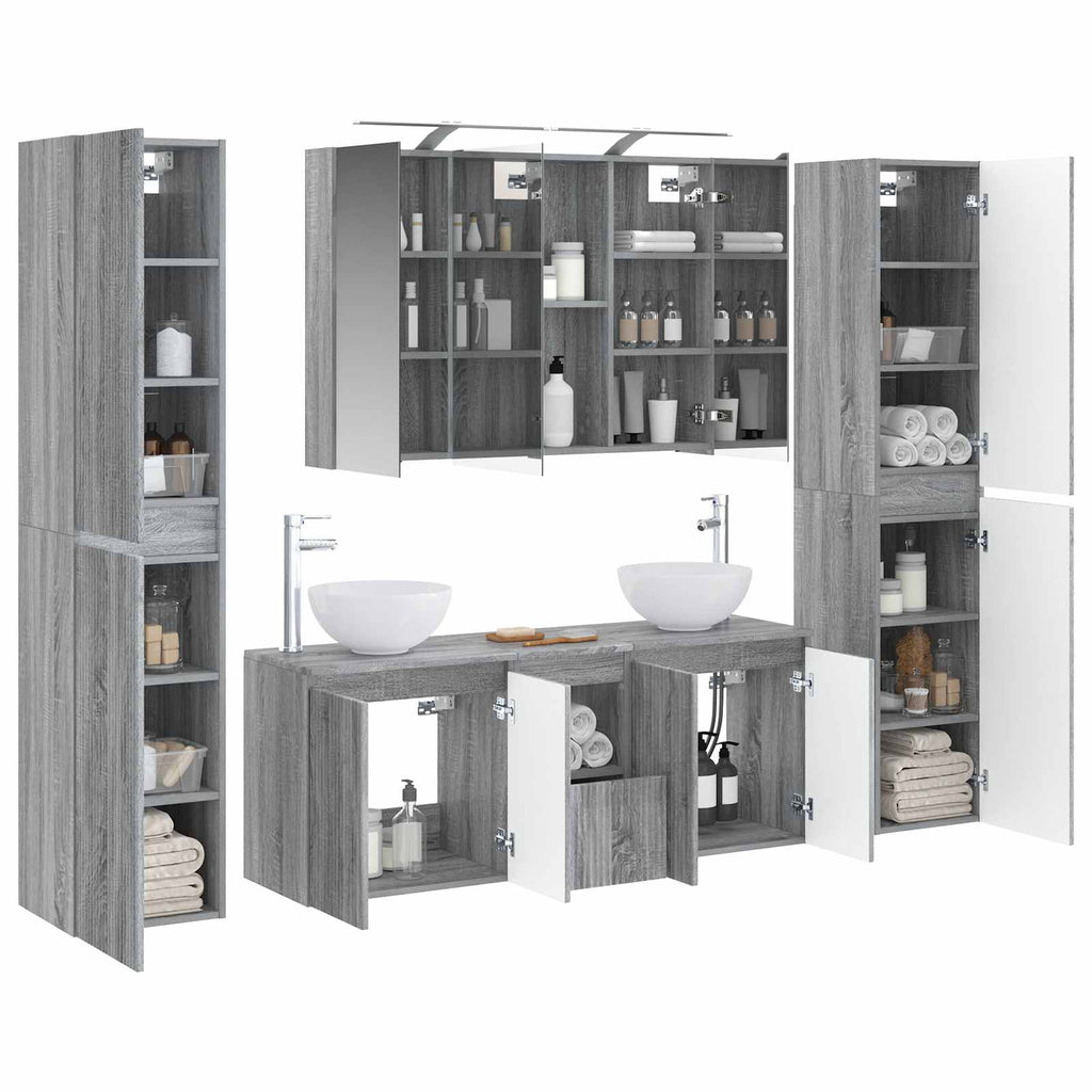 Bathroom Furniture Set 6 Pcs