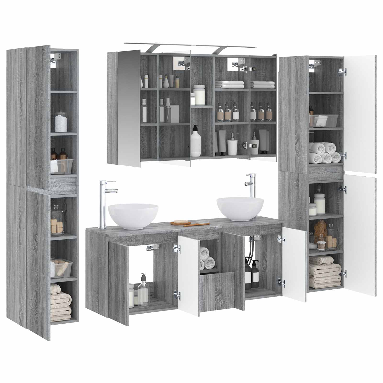 Bathroom Furniture Set 6 Pcs
