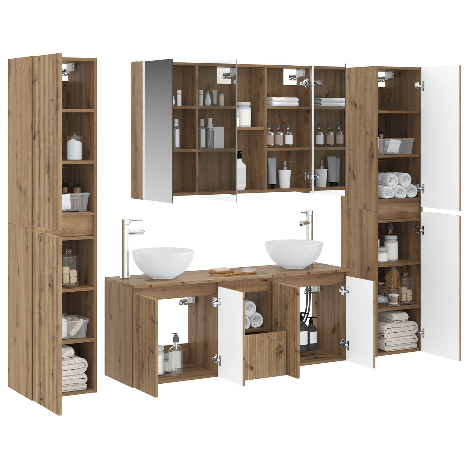 Bathroom Furniture Set 6 Pcs