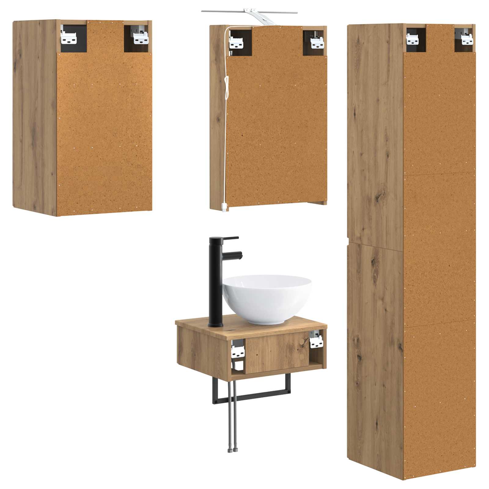 Bathroom Furniture Set 5 Pcs