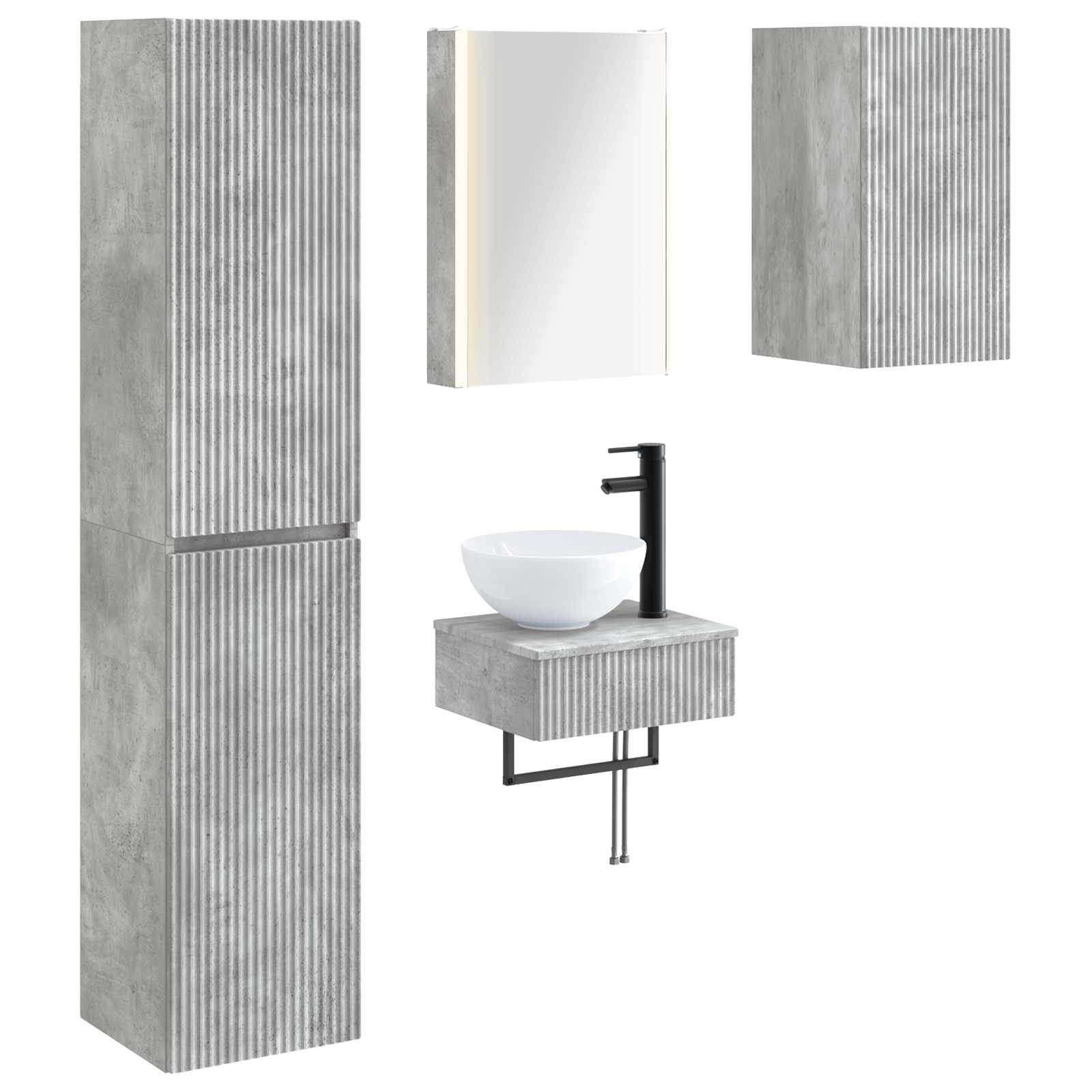 Bathroom Furniture Set 5 Pcs