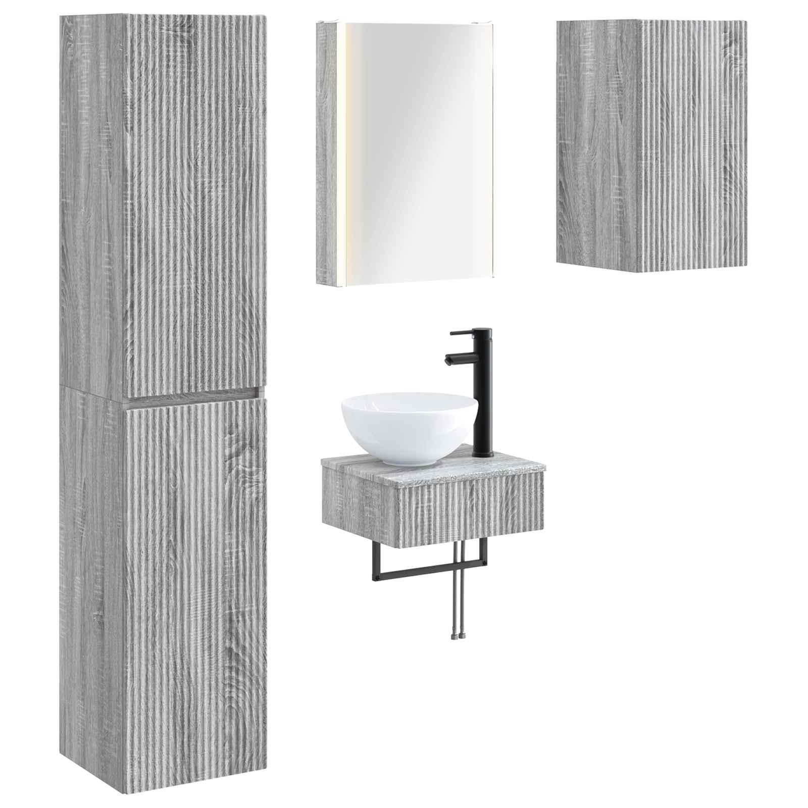 Bathroom Furniture Set 5 Pcs