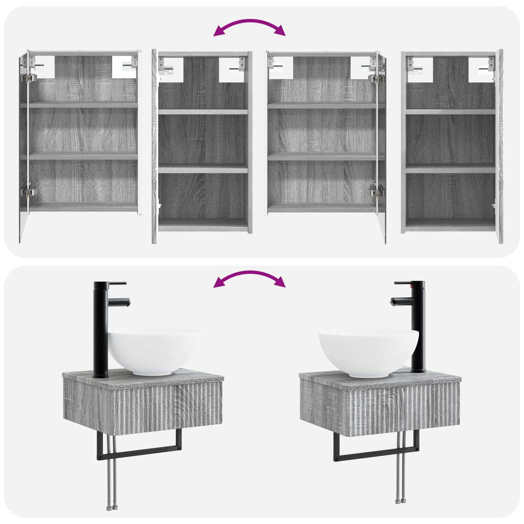 Bathroom Furniture Set 5 Pcs