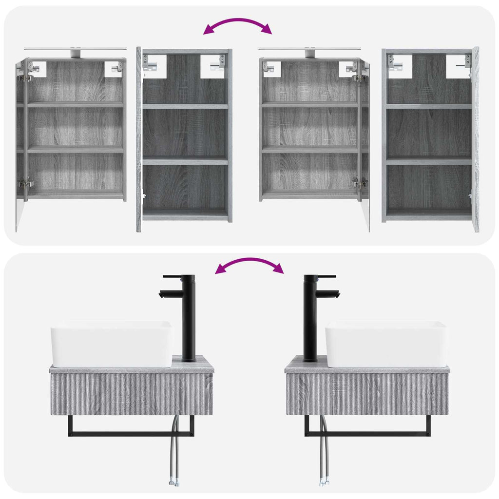 Bathroom Furniture Set 5 Pcs