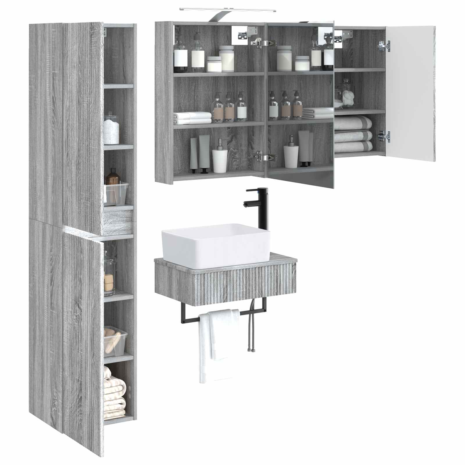 Bathroom Furniture Set 5 Pcs