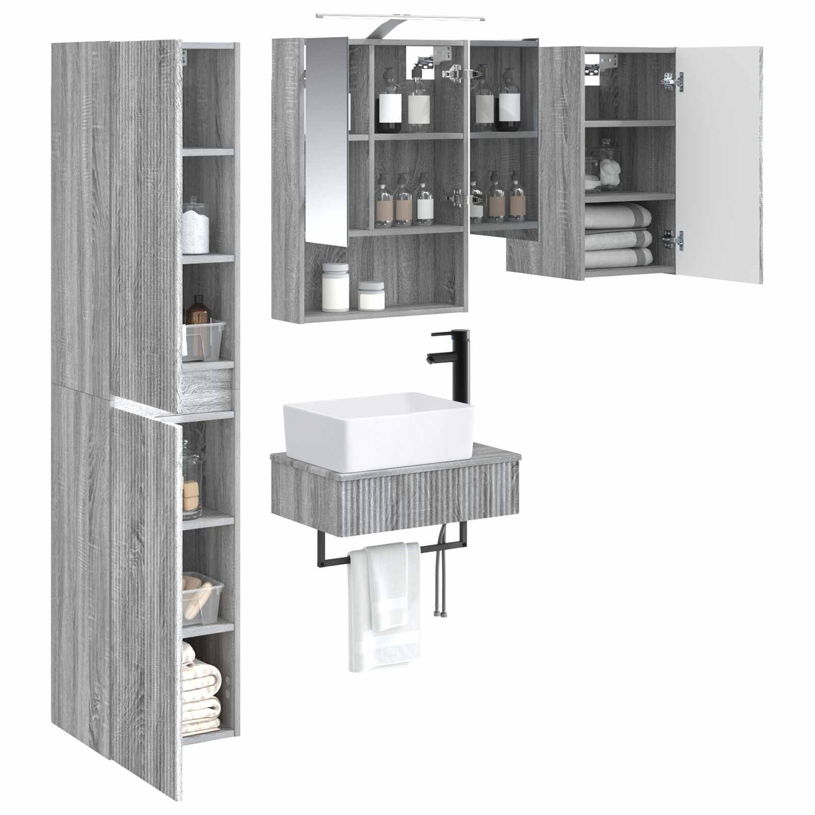 Bathroom Furniture Set 5 Pcs