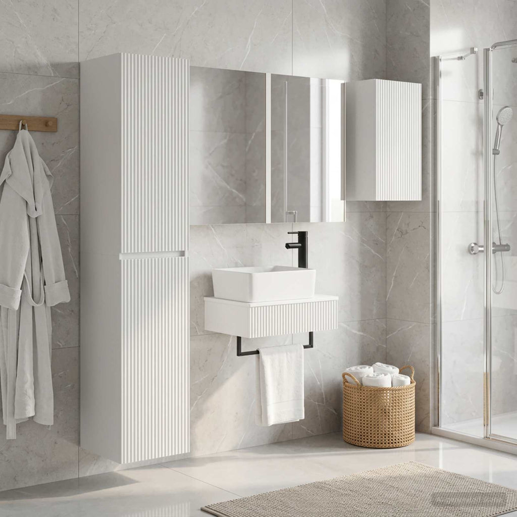 Furniture Set Bathroom 5 Pcs Sonoma Oak White Artisan Oak Smoked Oak Old Wood 33