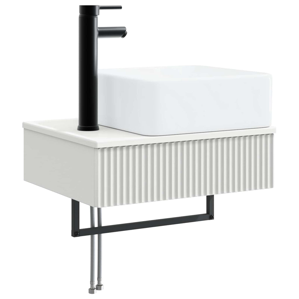Furniture Set Bathroom 5 Pcs Sonoma Oak White Artisan Oak Smoked Oak Old Wood 33
