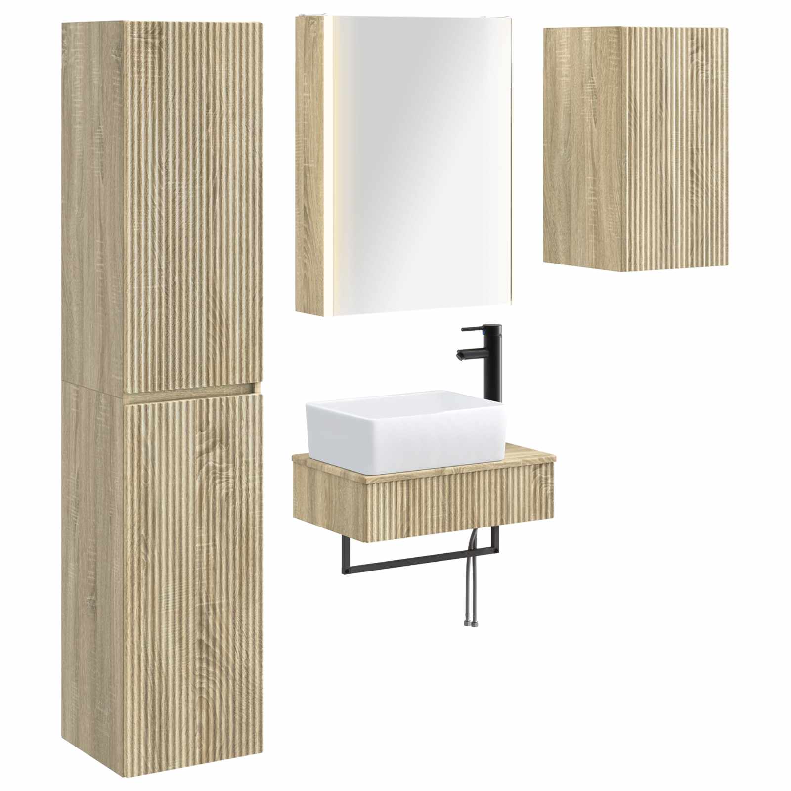 Bathroom Furniture Set 5 Pcs