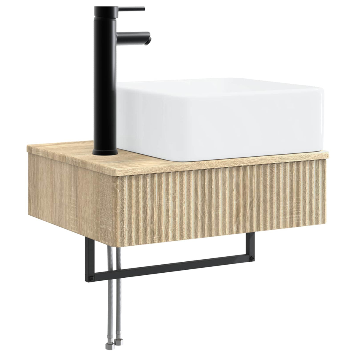 Furniture Set Bathroom 5 Pcs Sonoma Oak White Artisan Oak Smoked Oak Old Wood 33