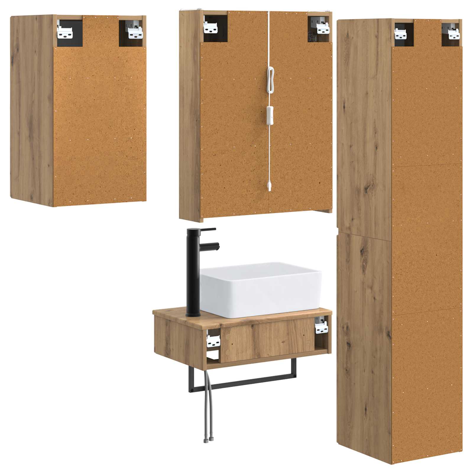 Bathroom Furniture Set 5 Pcs
