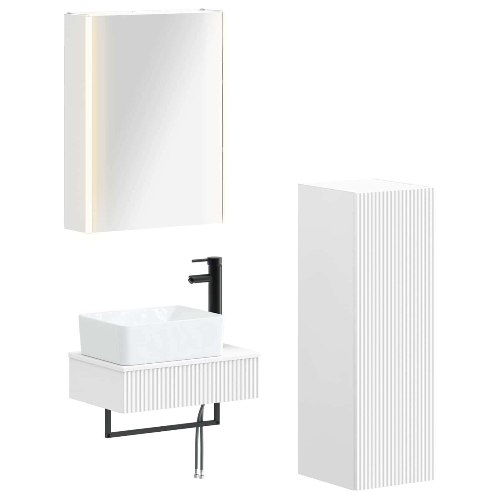 Bathroom Furniture Set 4 Pcs