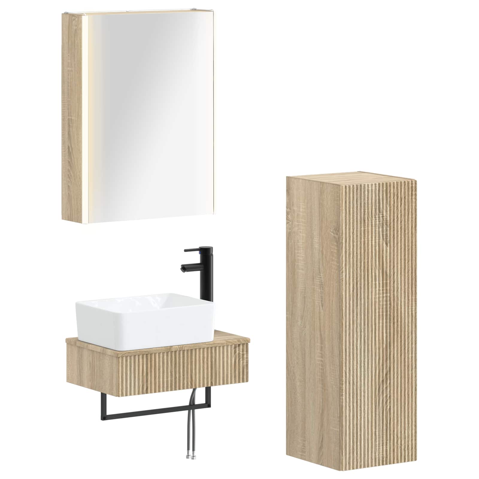 Bathroom Furniture Set 4 Pcs