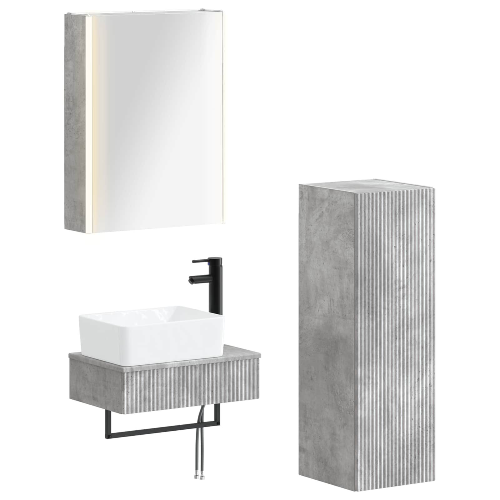 Bathroom Furniture Set 4 Pcs