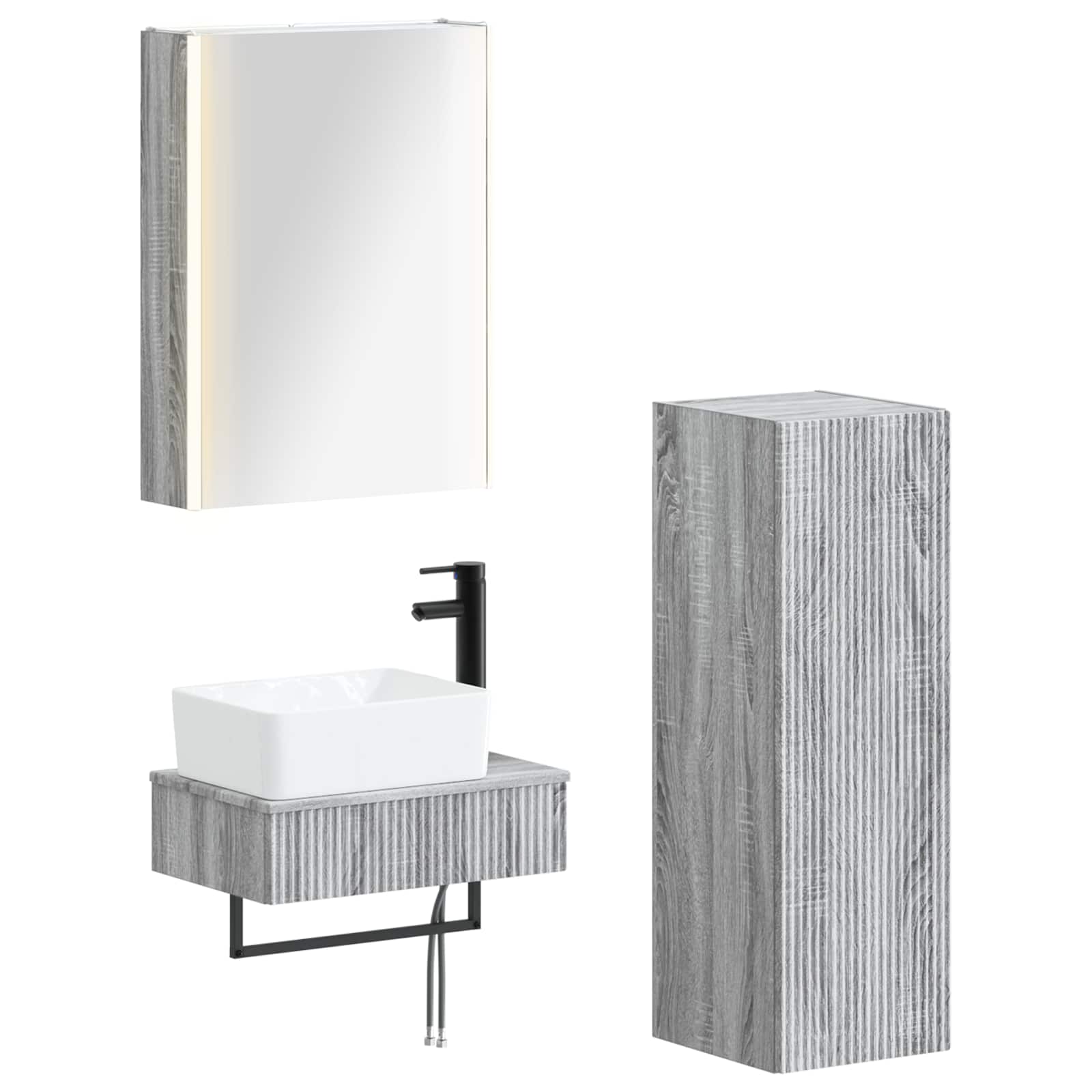 Bathroom Furniture Set 4 Pcs