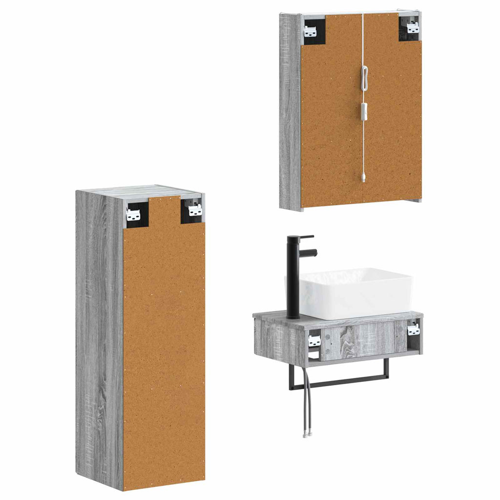 Bathroom Furniture Set 4 Pcs