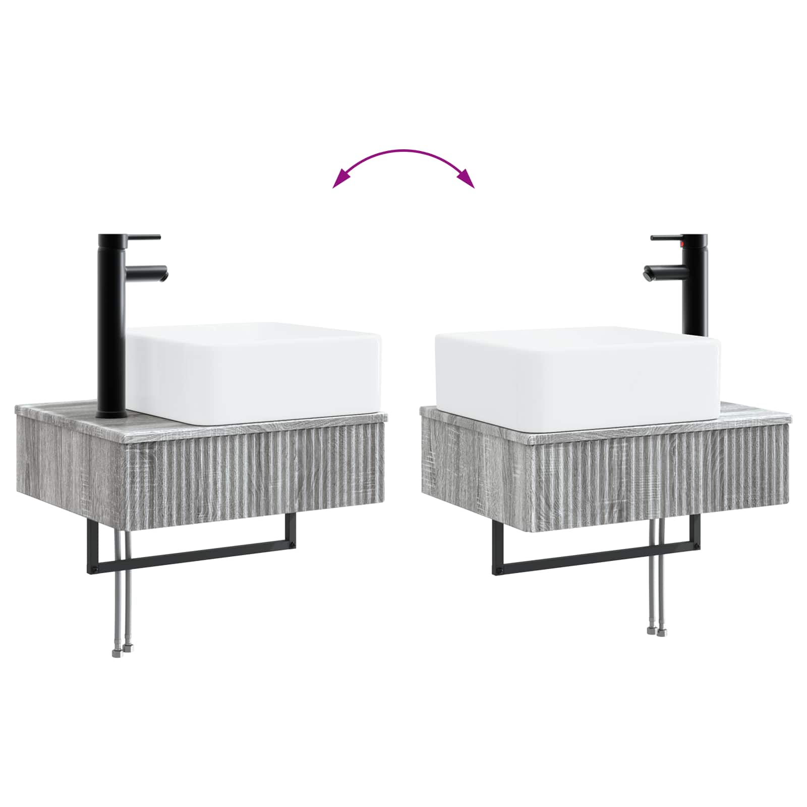 Bathroom Furniture Set 4 Pcs