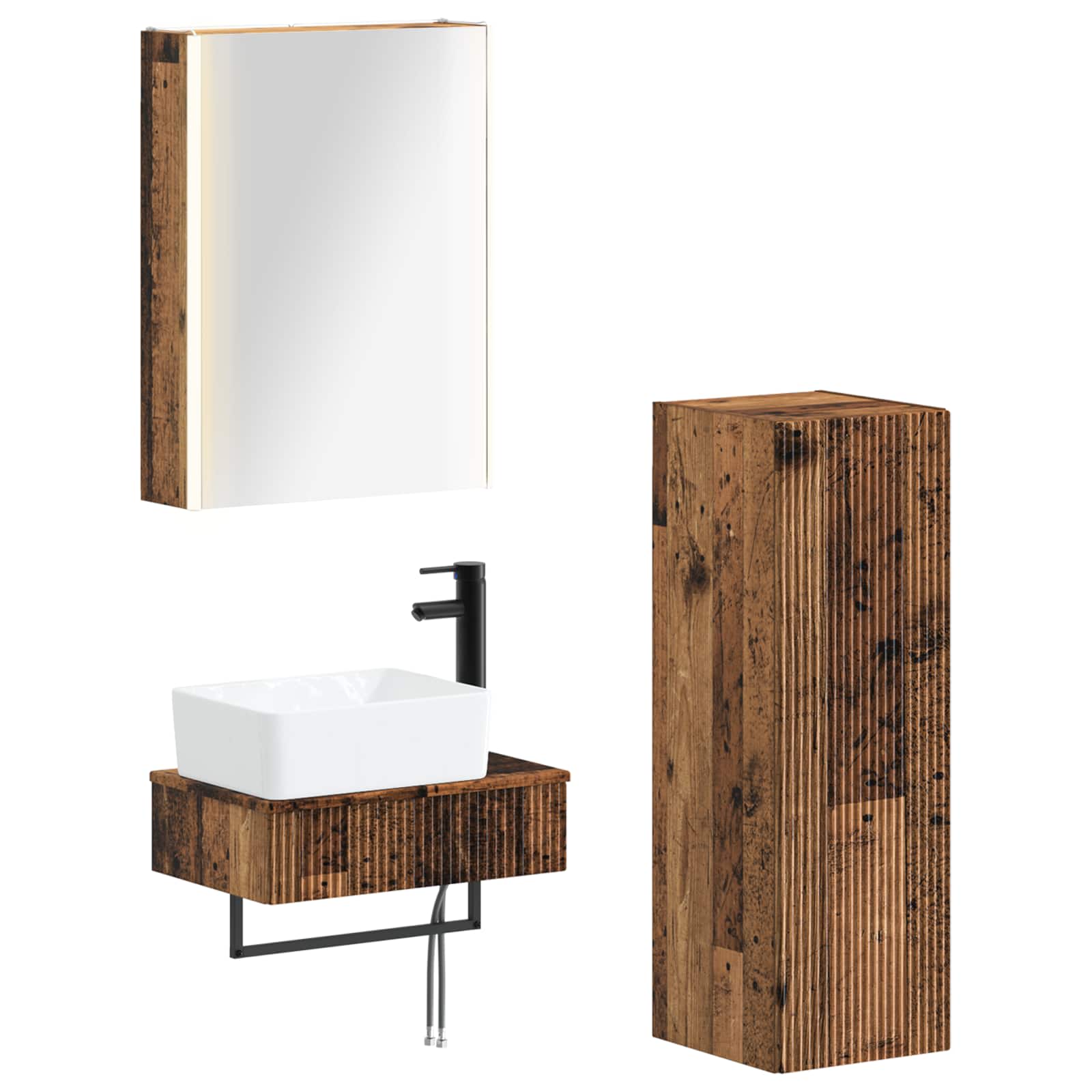 Bathroom Furniture Set 4 Pcs