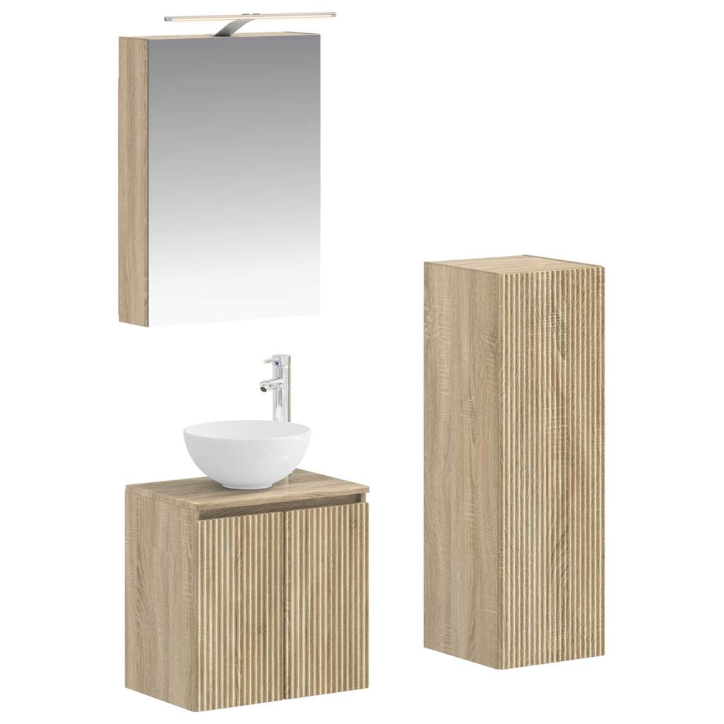 Bathroom Furniture Set 4 Pcs