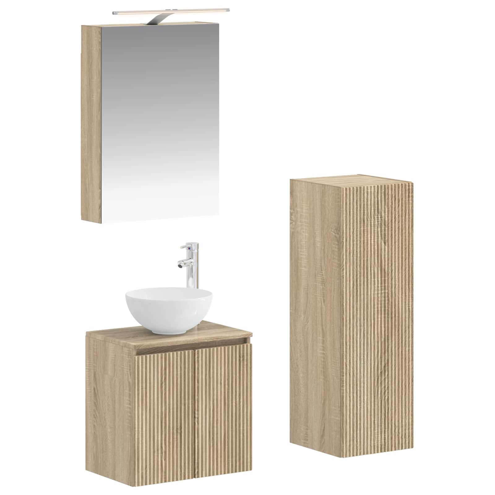 Bathroom Furniture Set 4 Pcs