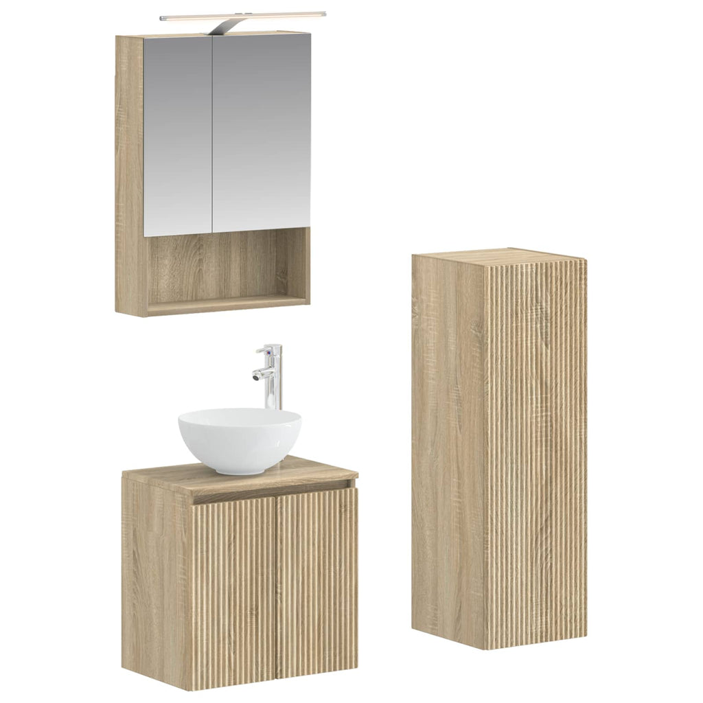 Bathroom Furniture Set 4 Pcs