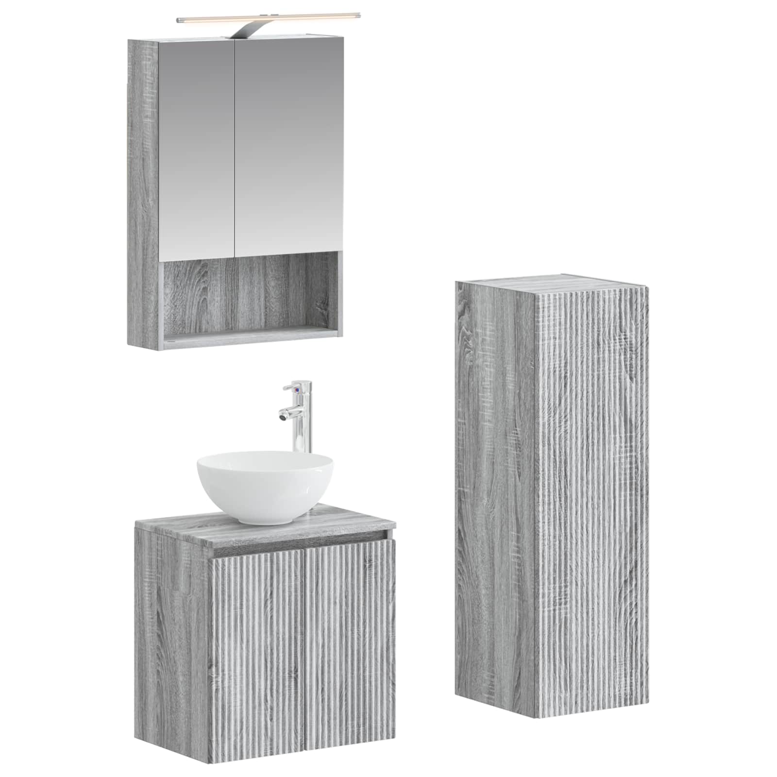 Bathroom Furniture Set 4 Pcs