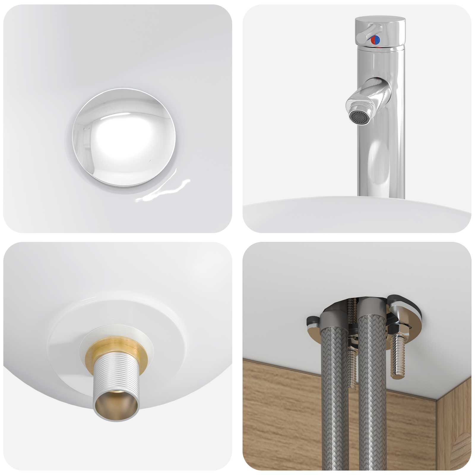 Bathroom Furniture Set 4 Pcs