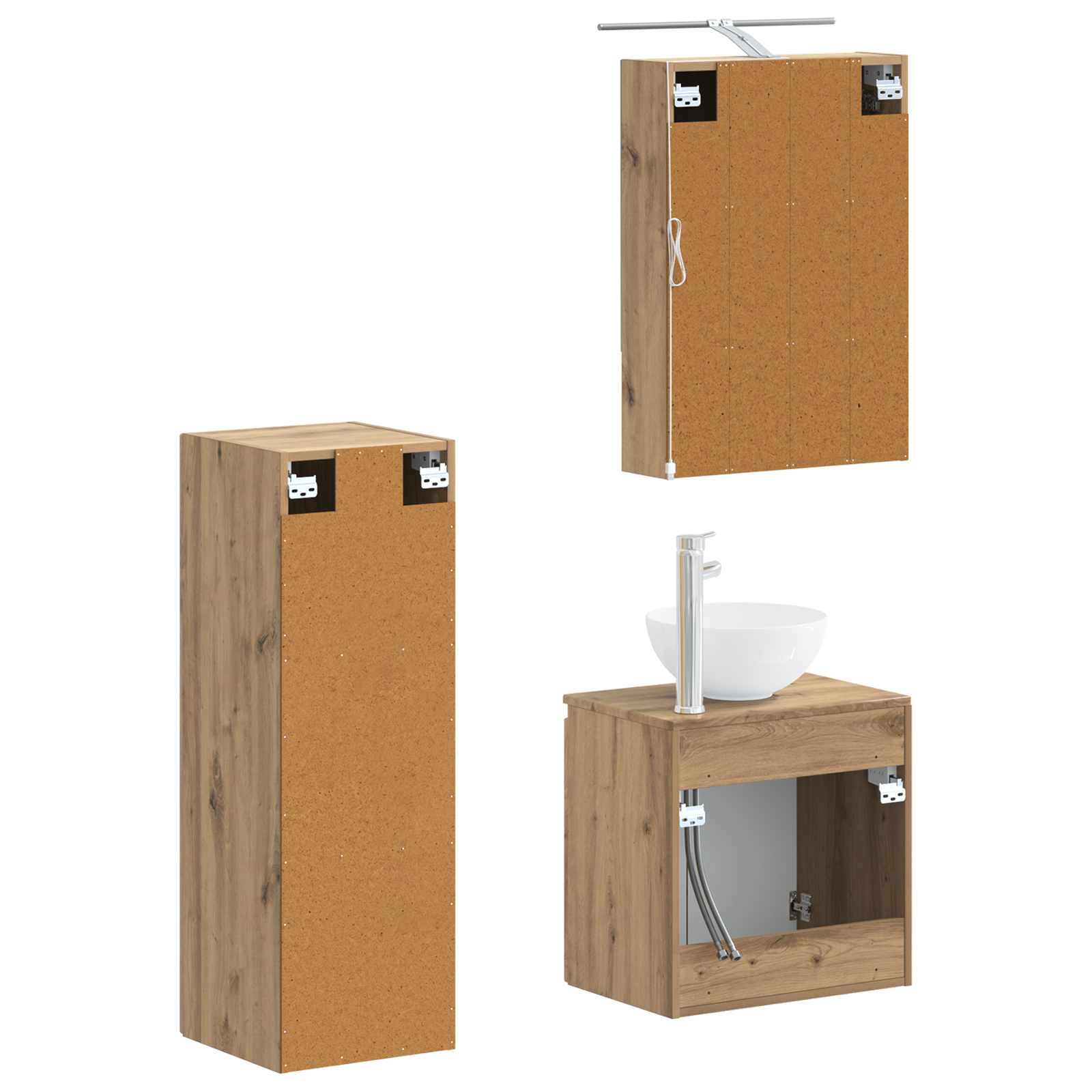 Bathroom Furniture Set 4 Pcs