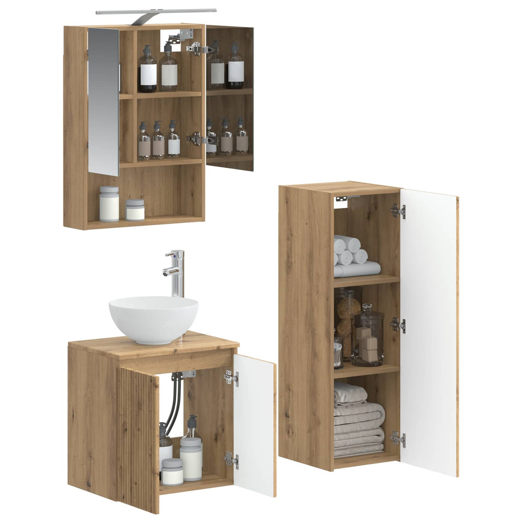 Bathroom Furniture Set 4 Pcs