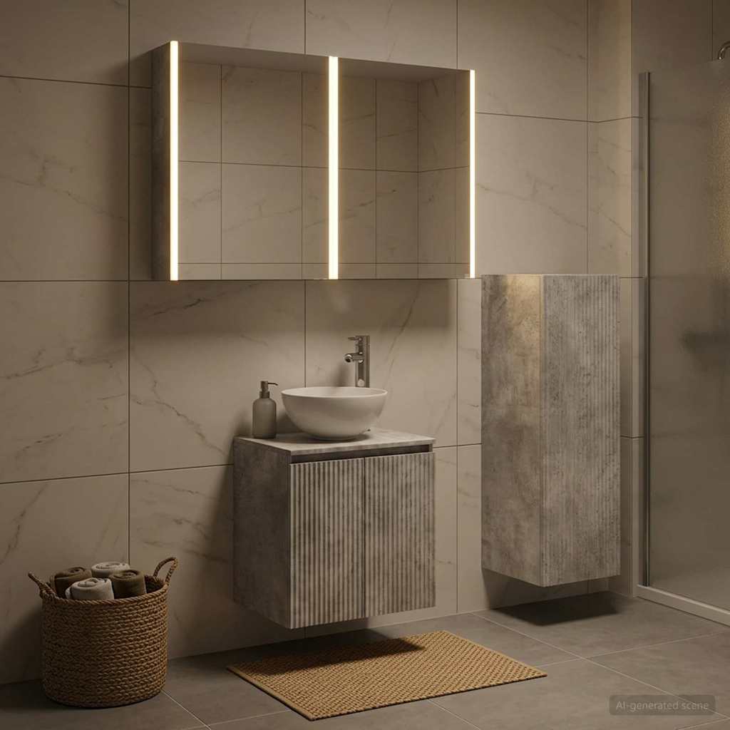 Bathroom Furniture Set 4 Pcs