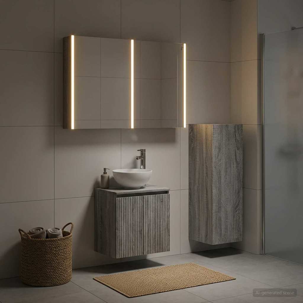 Bathroom Furniture Set 4 Pcs
