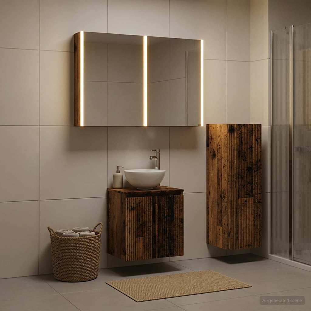 Bathroom Furniture Set 4 Pcs
