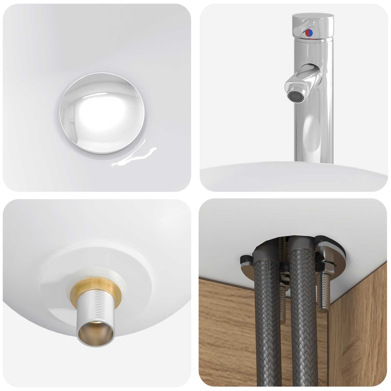 Bathroom Furniture Set 4 Pcs
